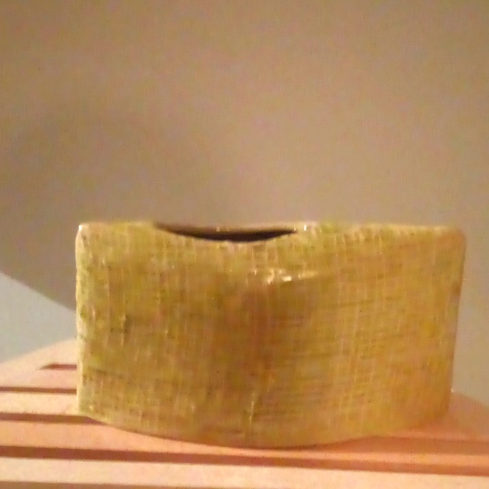 Olive Pollock Ceramic Weave small vase